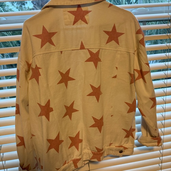Peach Love Star Jean Jacket - Picture 2 of 2